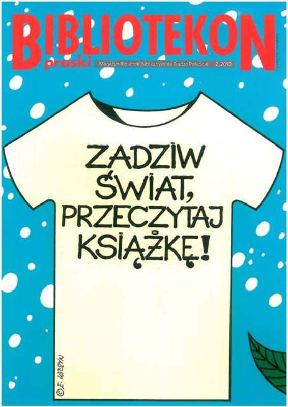 Okładka 2 numeru Bibliotekonu Praskiego - magazynu Bibliotek Publicznych na Pradze-Południe