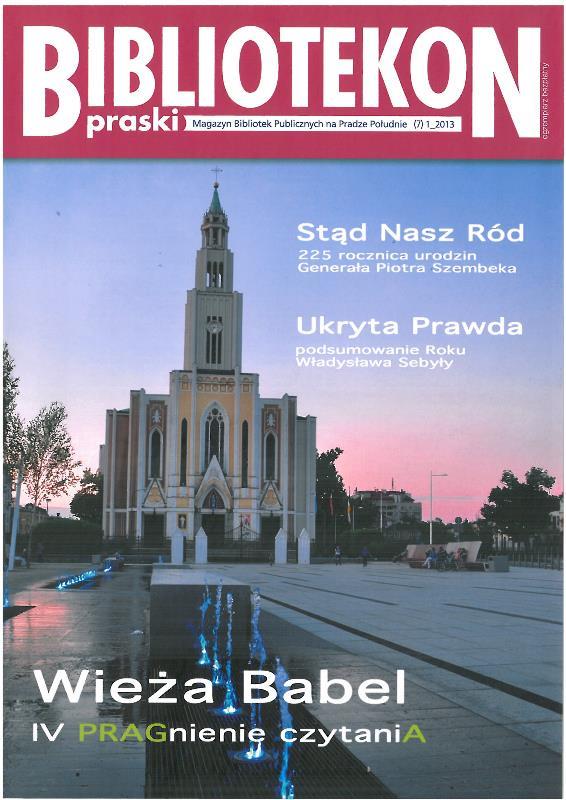Okładka 7 numeru Bibliotekonu Praskiego - magazynu Bibliotek Publicznych na Pradze-Południe